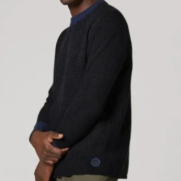 ALLBIRDS | MEN'S THE JUMPER RACKED NATURAL BLACK SWEATER (XL) - Picture 1 of 6